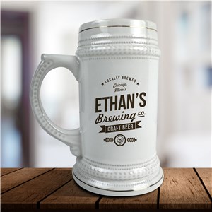 Personalized Brewing Company German Beer Stein U10368191