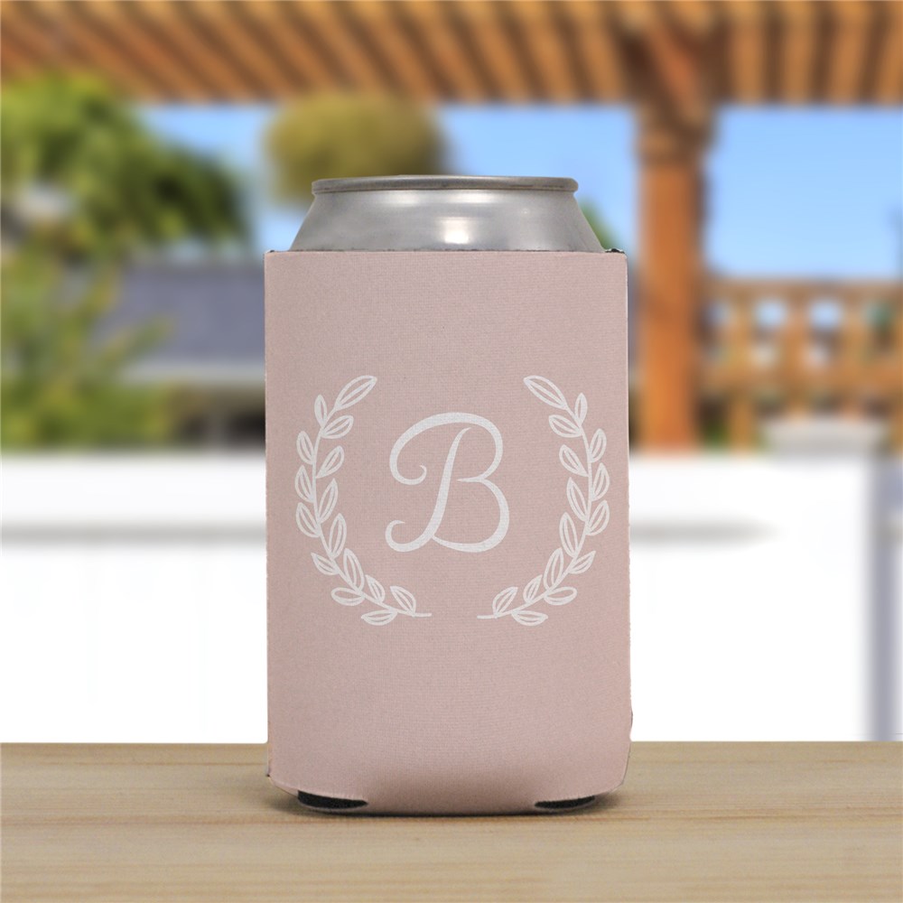 Personalized Single Initial Can Cooler | Personalized Bridesmaid Gift Bag Stuffers