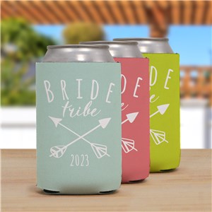 Personalized Bride Tribe Can Cooler | Personalized Wedding Favors