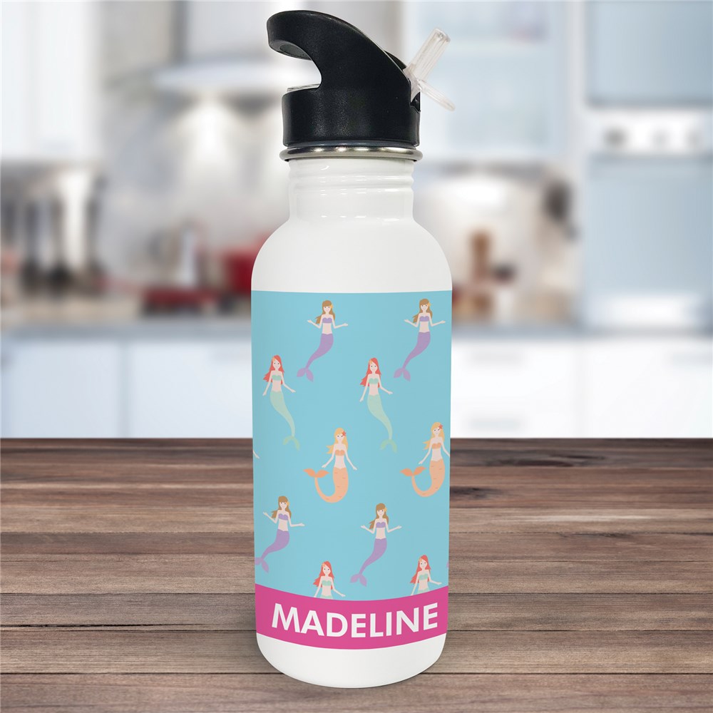 Personalized Mermaid Water Bottle U1044020