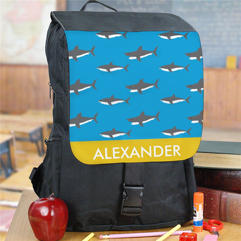 Personalized Sharks Backpack