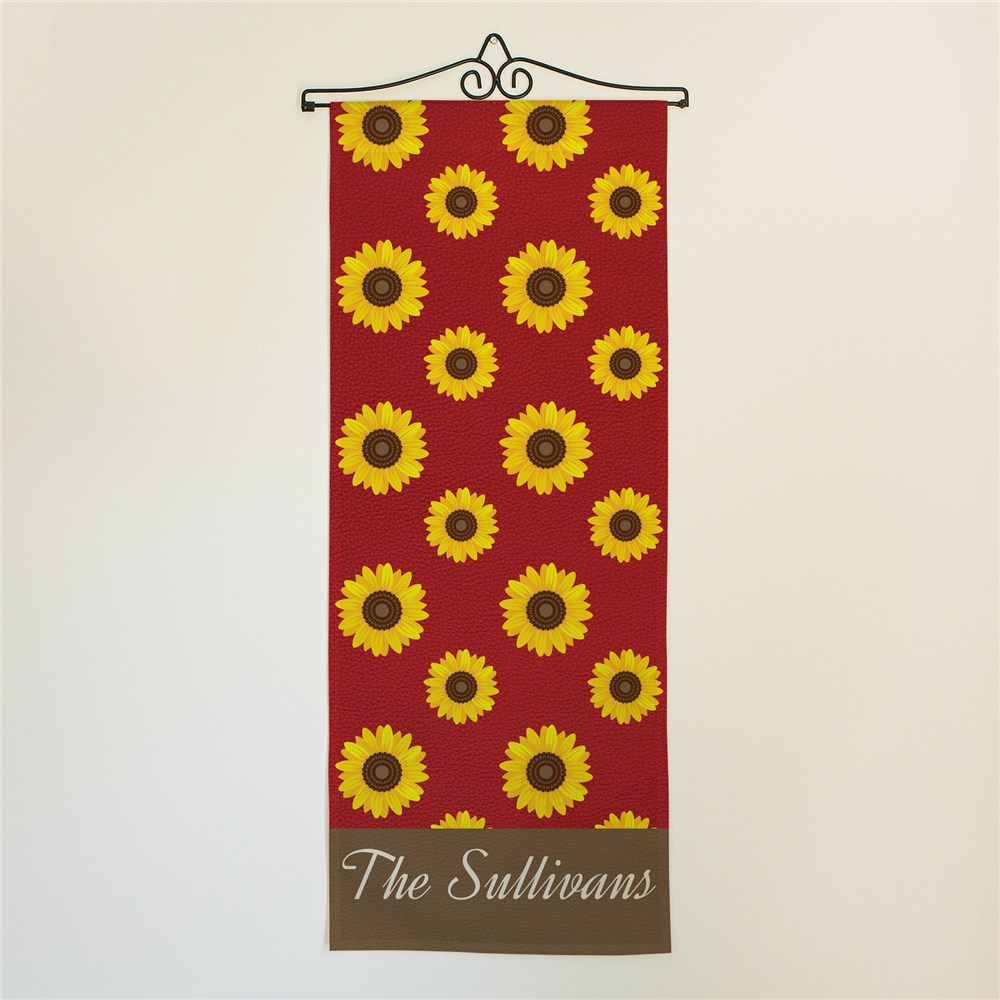 Personalized Sunflower Wall Hanging