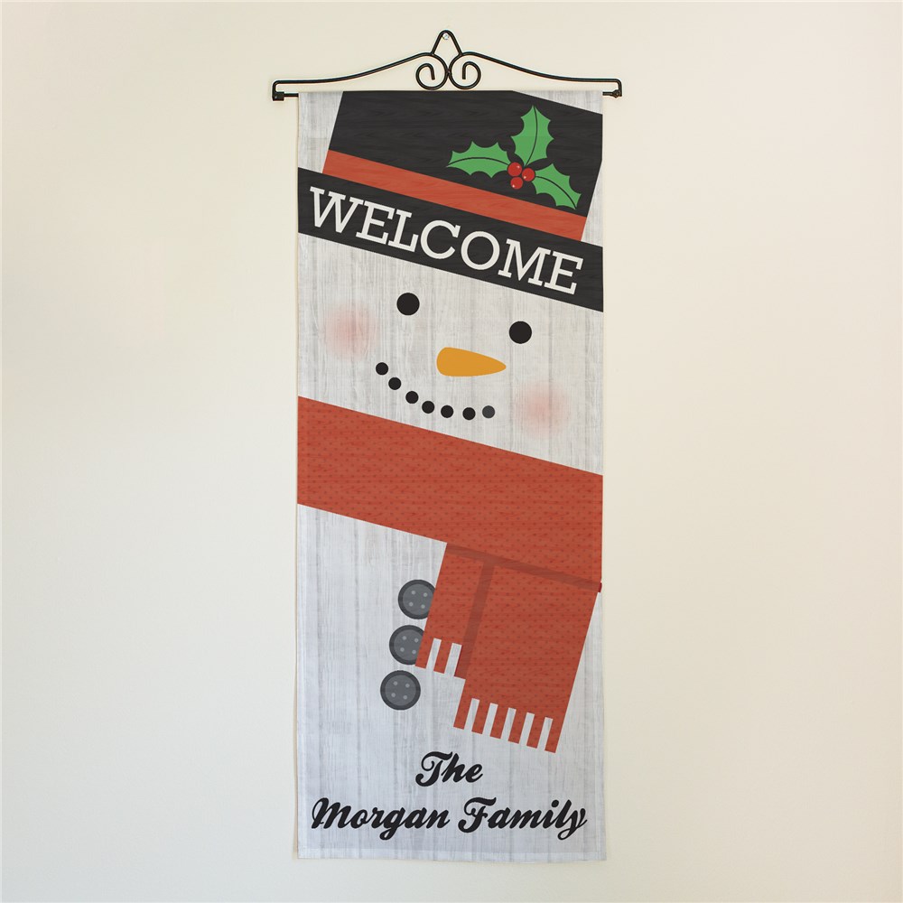 Personalized Snowman Wall Hanging