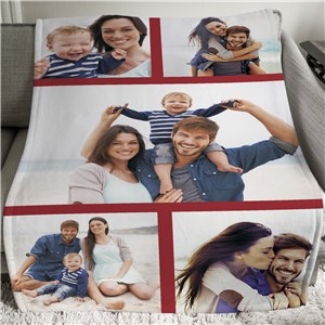 Personalized Photo Collage Fleece Throw | Personalized Photo Blankets