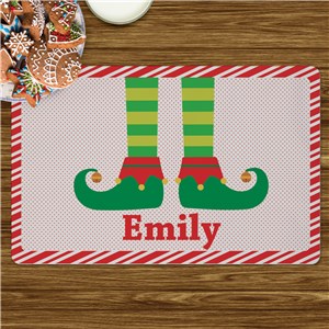 Personalized Elf Family Placemat | Personalized Christmas Placemats