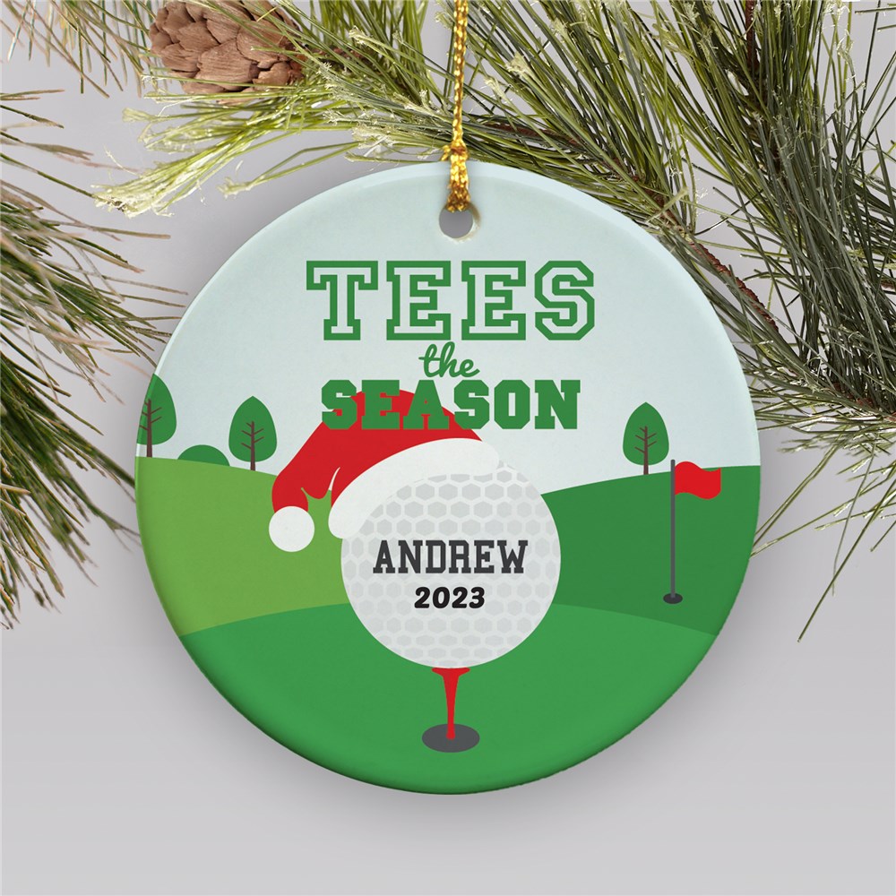 Personalized Tees The Season Golf Ornament | Personalized Golf Ornament