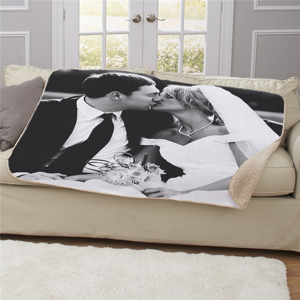 Photo Sherpa for Wedding | Personalized Blankets
