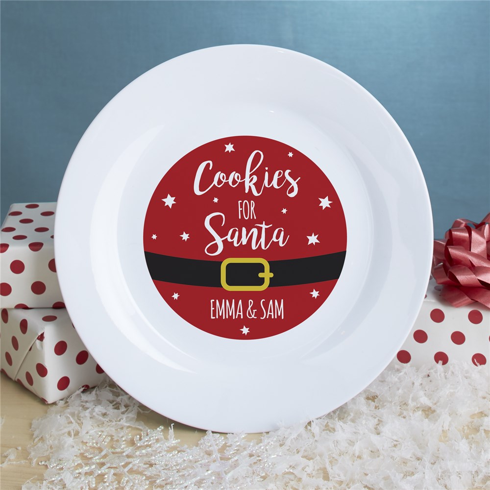 cookies for santa plate and milk bottle