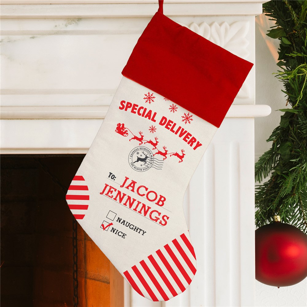 Personalized Special Delivery Stocking GiftsForYouNow