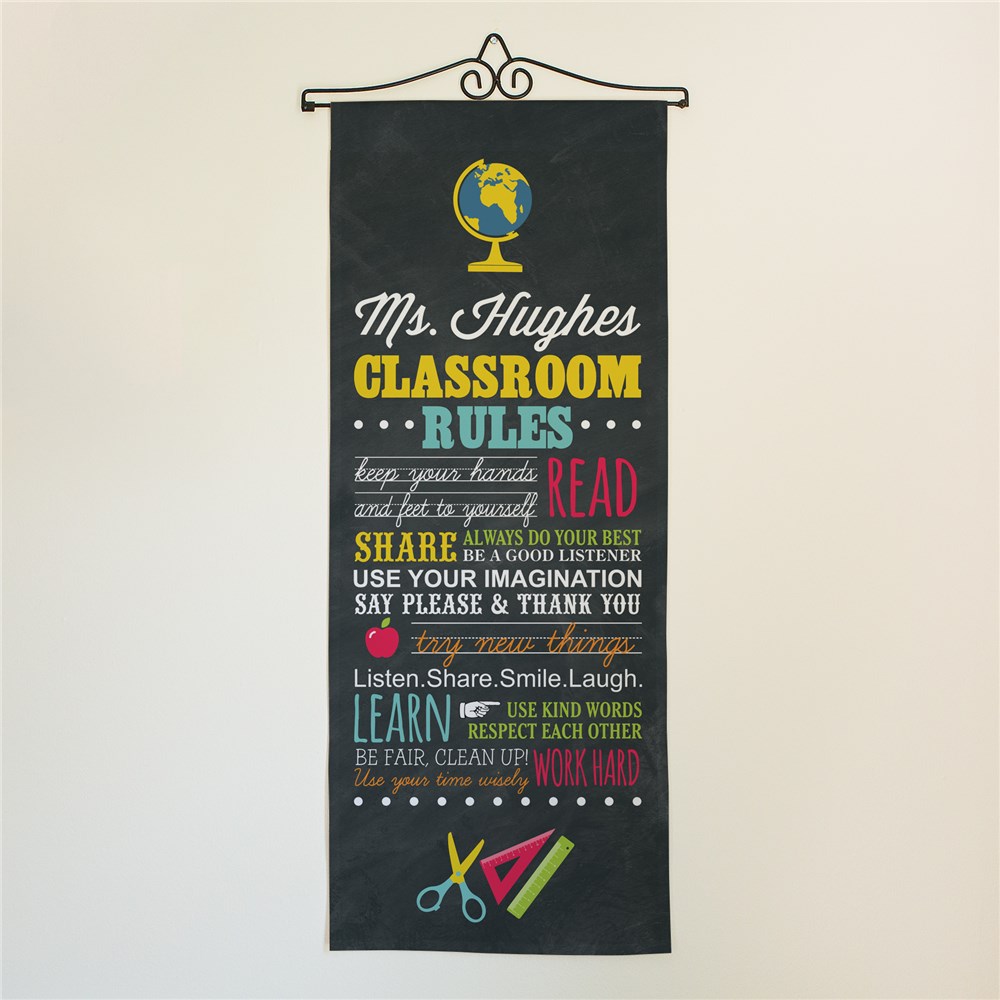 Personalized Classroom Rules Wall Hanging | Classroom Door Decorations