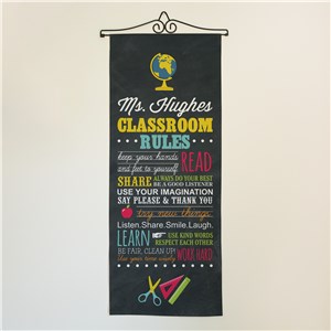 Personalized Classroom Rules Wall Hanging U10783111
