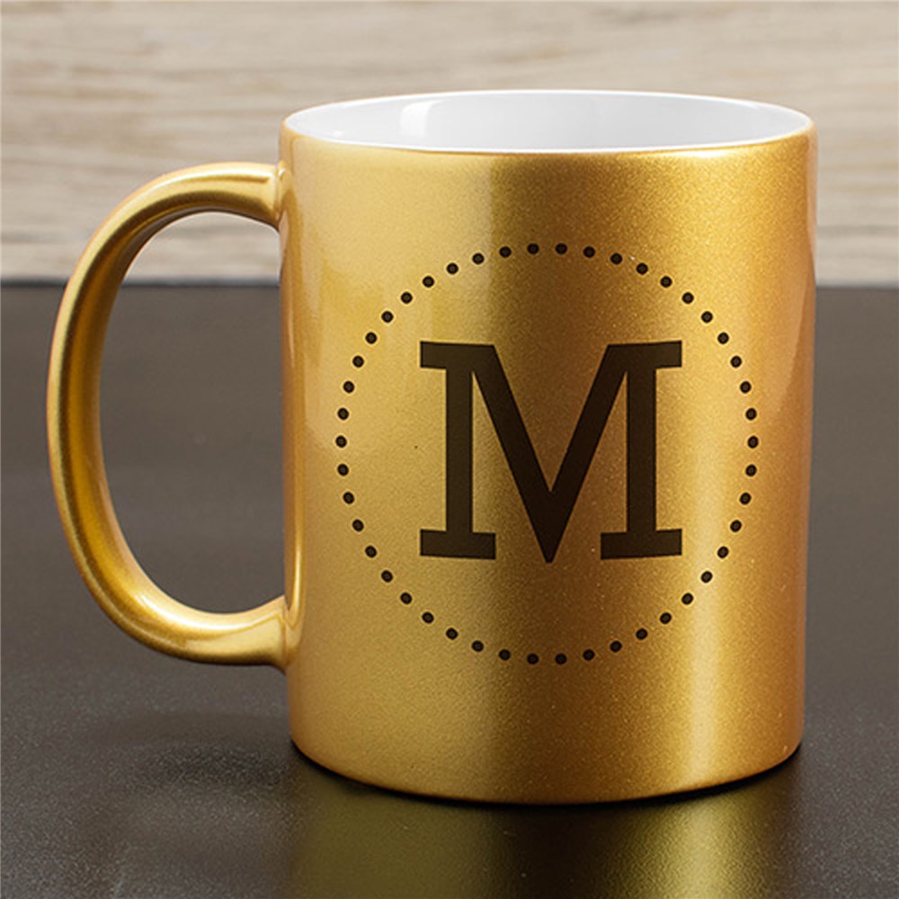 Personalized Initial Metallic Mug GiftsForYouNow