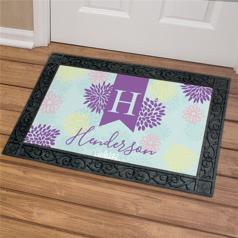 Personalized Spring Abstract Doormat GiftsForYouNow