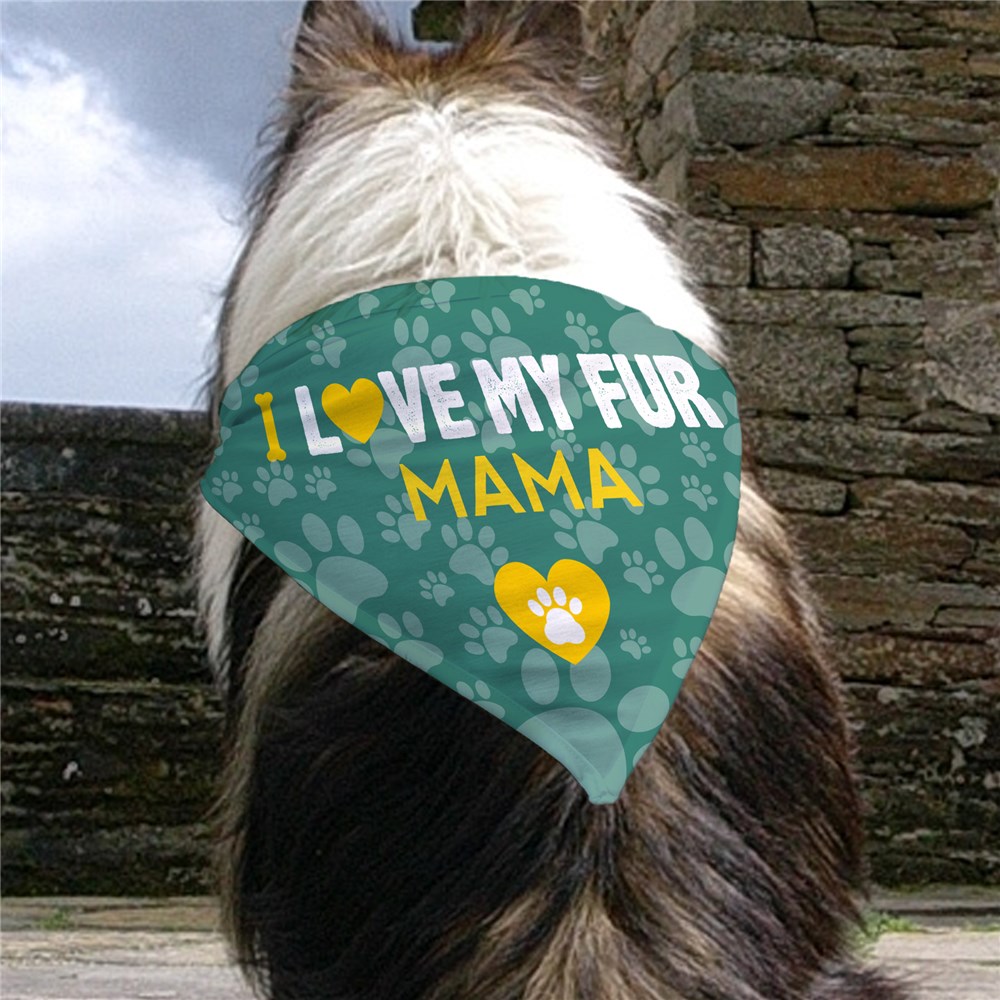 Personalized Fur Mama Dog Bandana U1126852