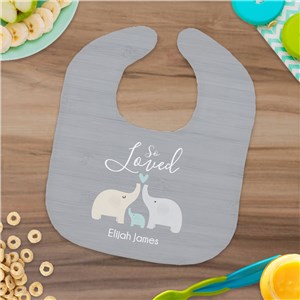 Personalized So Loved Baby Bib