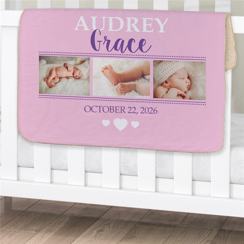 Baby Photo Sherpa Blanket