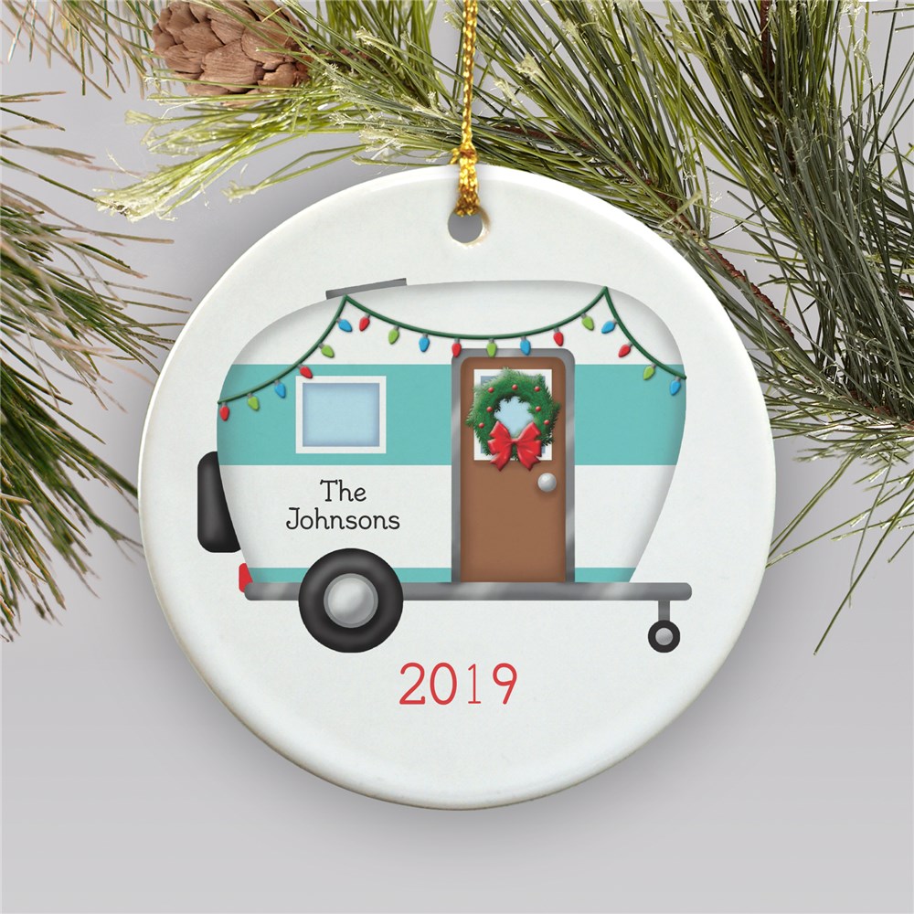Happy Camper Christmas Ornament 