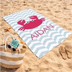 Personalized Chevron Beach Towel | Personalized Beach Towels