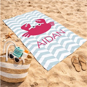 Personalized Chevron Beach Towel | Personalized Beach Towels
