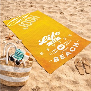  Personalized Summer Quotes Beach Towel | Personalized Beach Towels