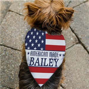 Personalized American Made Pet Bandana | Personalized Pet Bandanas