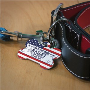 Personalized American Made Dog Bone Pet Tag | Personalized Dog Tags For Pets