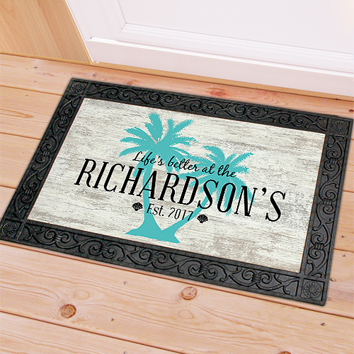 Personalized Palm Tree Doormat GiftsForYouNow