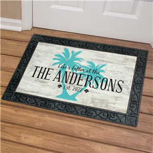 Personalized Palm Tree Doormat | Personalized Doormat