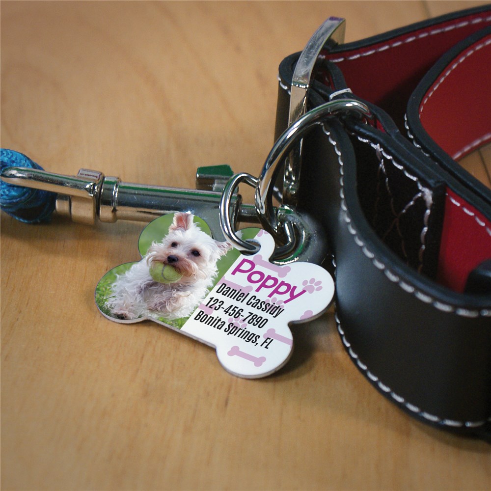 Personalized Paw and Bone Pet Tag | Personalized Dog Tags For Pets