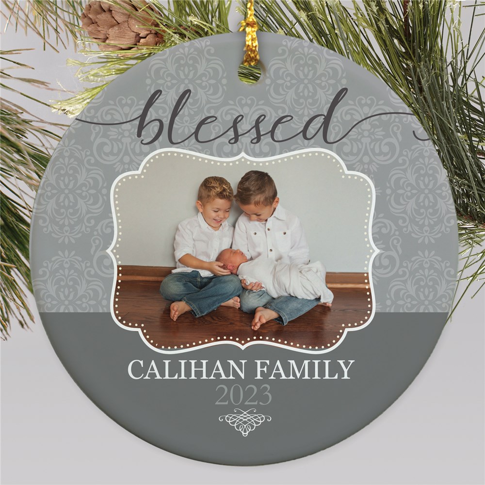 Personalized Blessed Photo Ornament | Photo Ornaments
