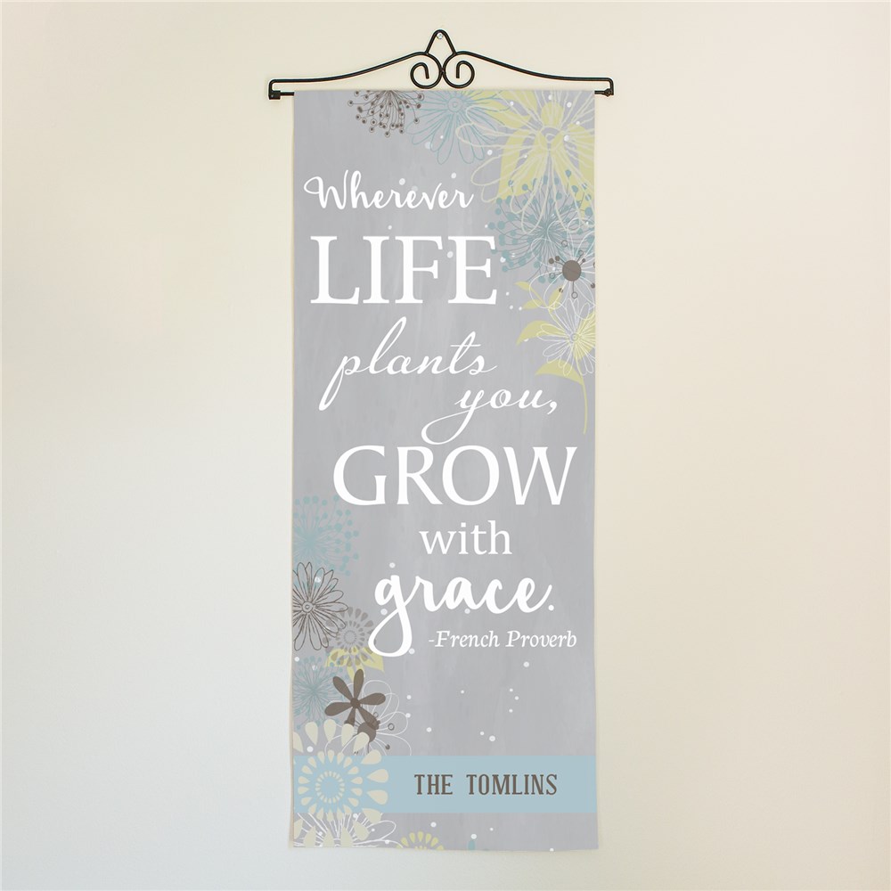Personalized Grow With Grace Wall Hanging