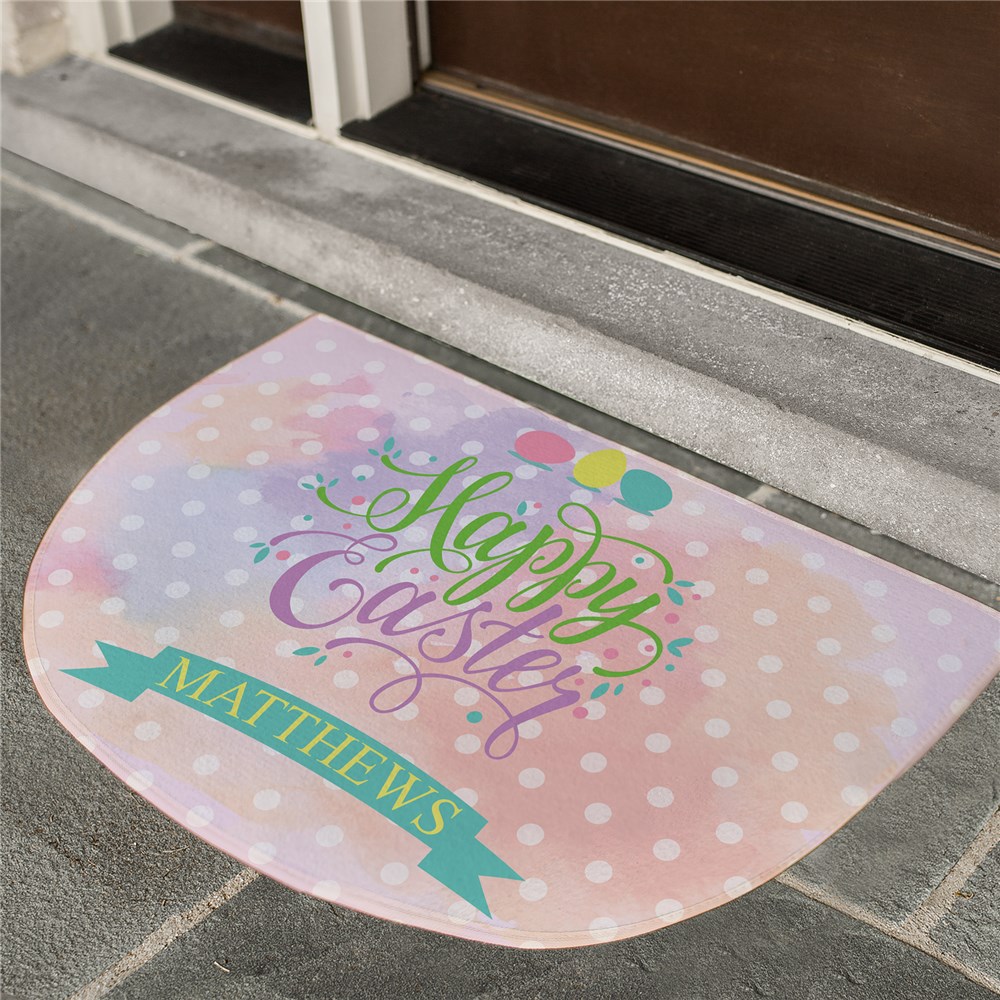 Easter Celebration Personalized Doormat GiftsForYouNow
