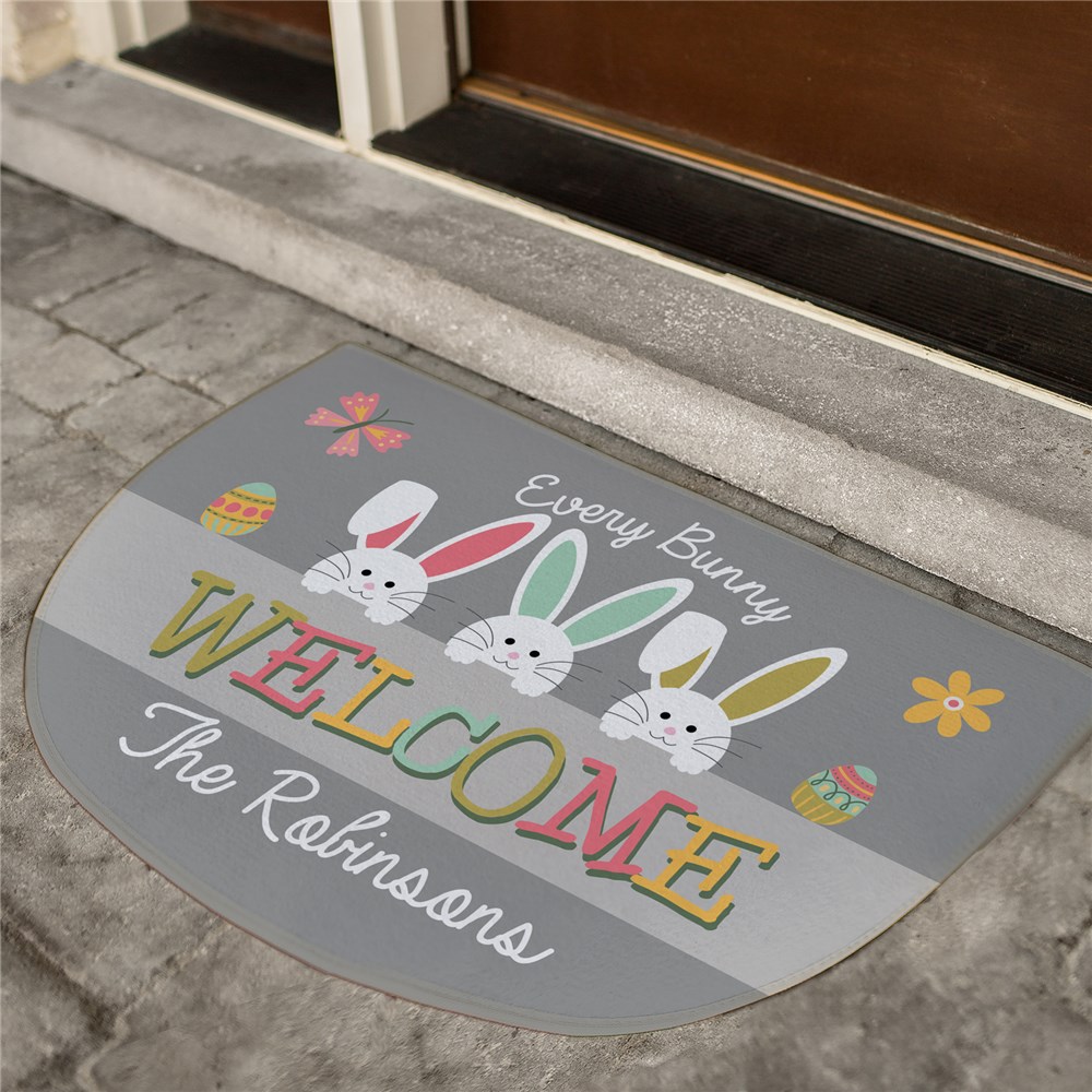 Easter Welcome Doormat | Easter Personalized Door Mats