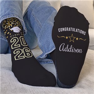 Personalized Class Of Graduation Crew Socks