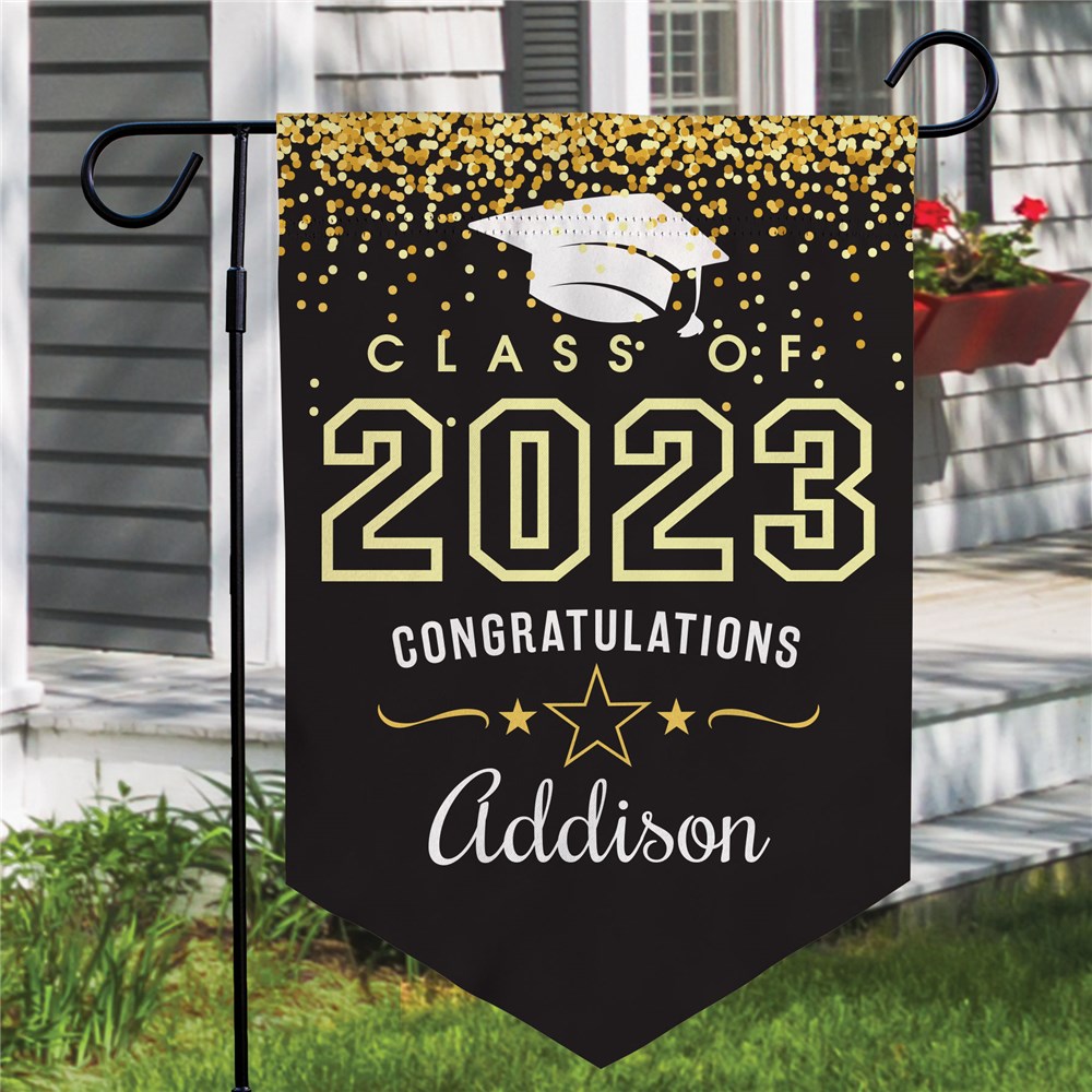 Personalized Class of Pennant Garden Flag 