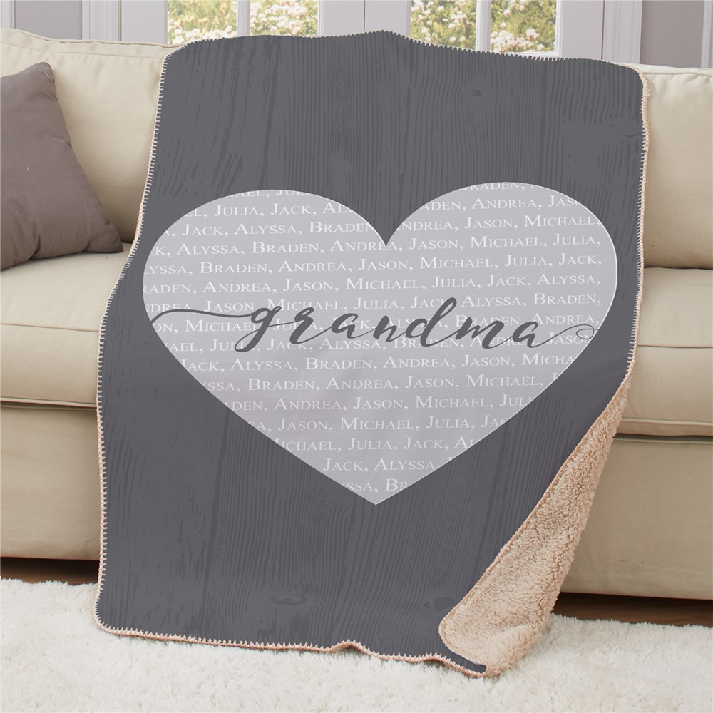 Personalized Mom Sherpa Blanket | Personalized Blankets