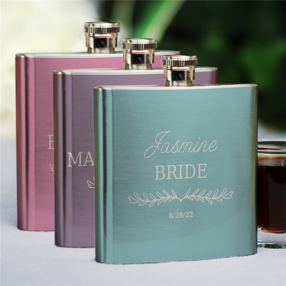 Personalized Bridesmaids Flask | Personalized Bridesmaid Flask