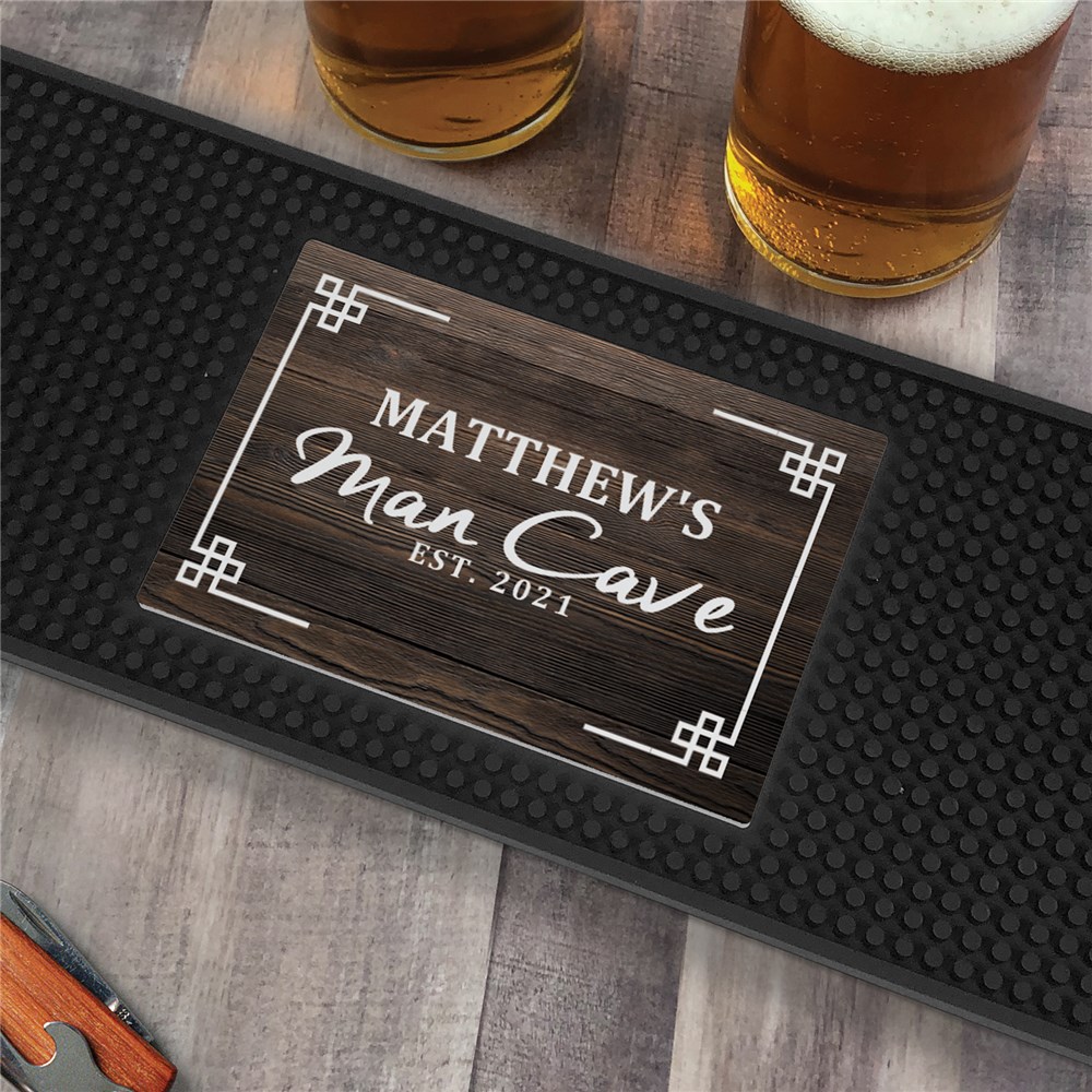 Personalized Man Cave Bar Mat GiftsForYouNow