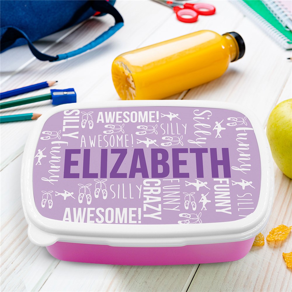 Personalized Kids Word Art Lunch Box U12959167X