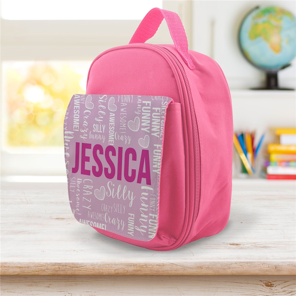 Personalized Kids Word Art Lunch Bag U12959168X