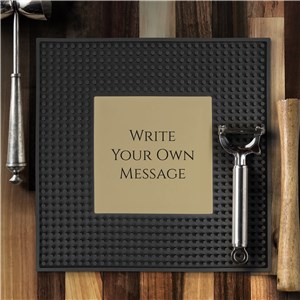 Personalized Write Your Own Square Bar Mat U13244132SQ