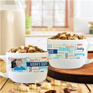 Personalized Kid's Photo Bowl with Handle U1326323T