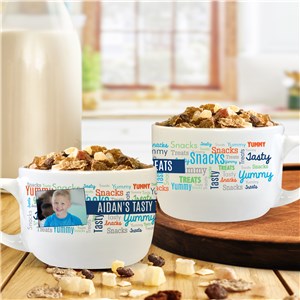 Personalized Kid's Photo Bowl with Handle U1326323T