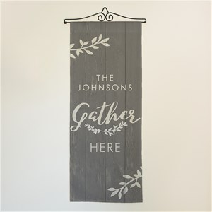 Personalized Gather Here Wall Hanging