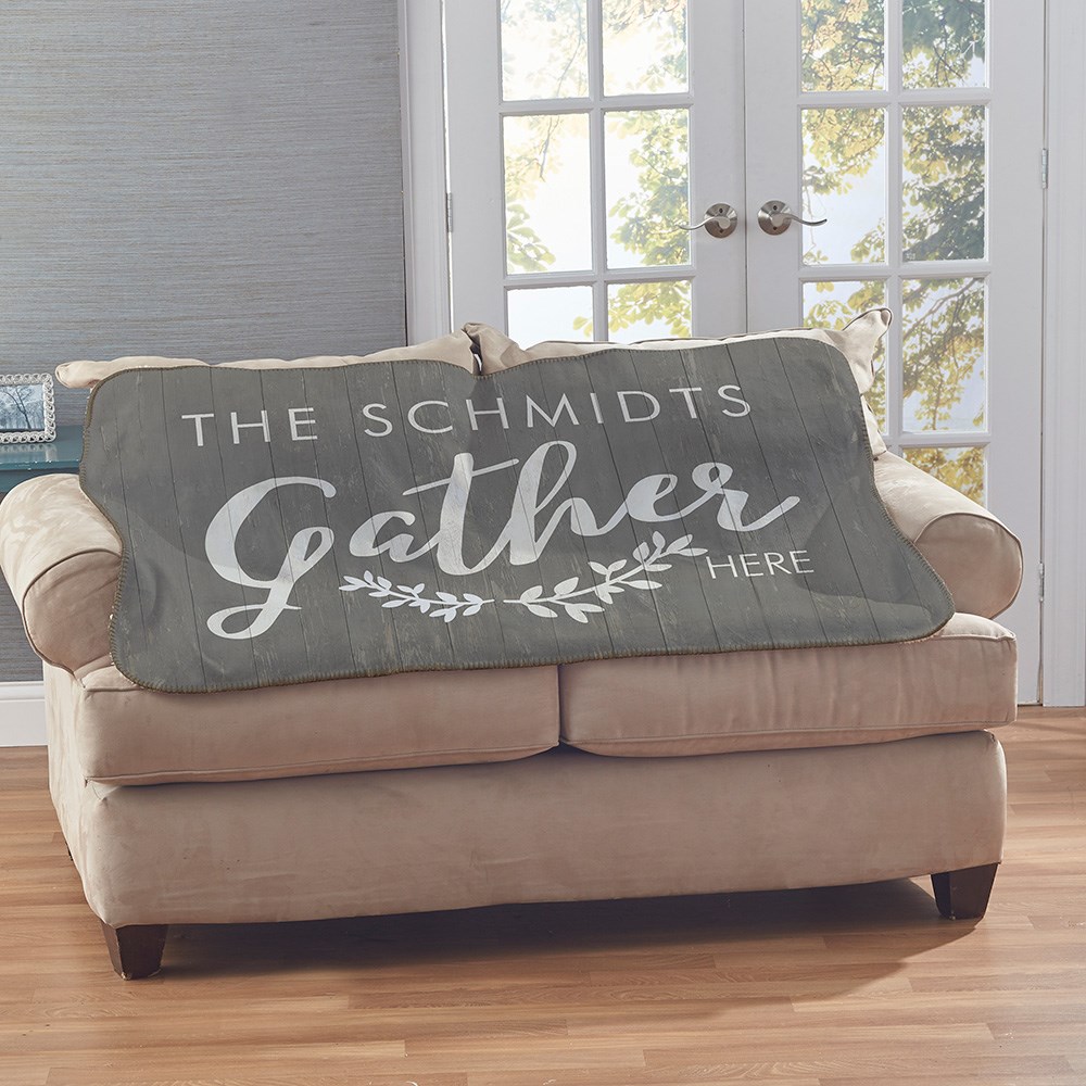 Personalized Gather Sherpa | Personalized Blankets