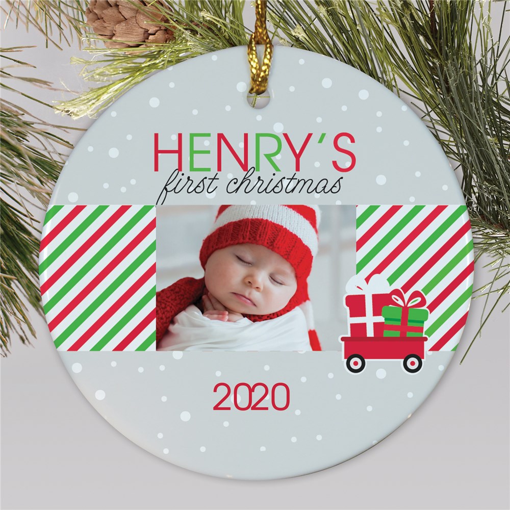 Baby's first Christmas photo Ornament