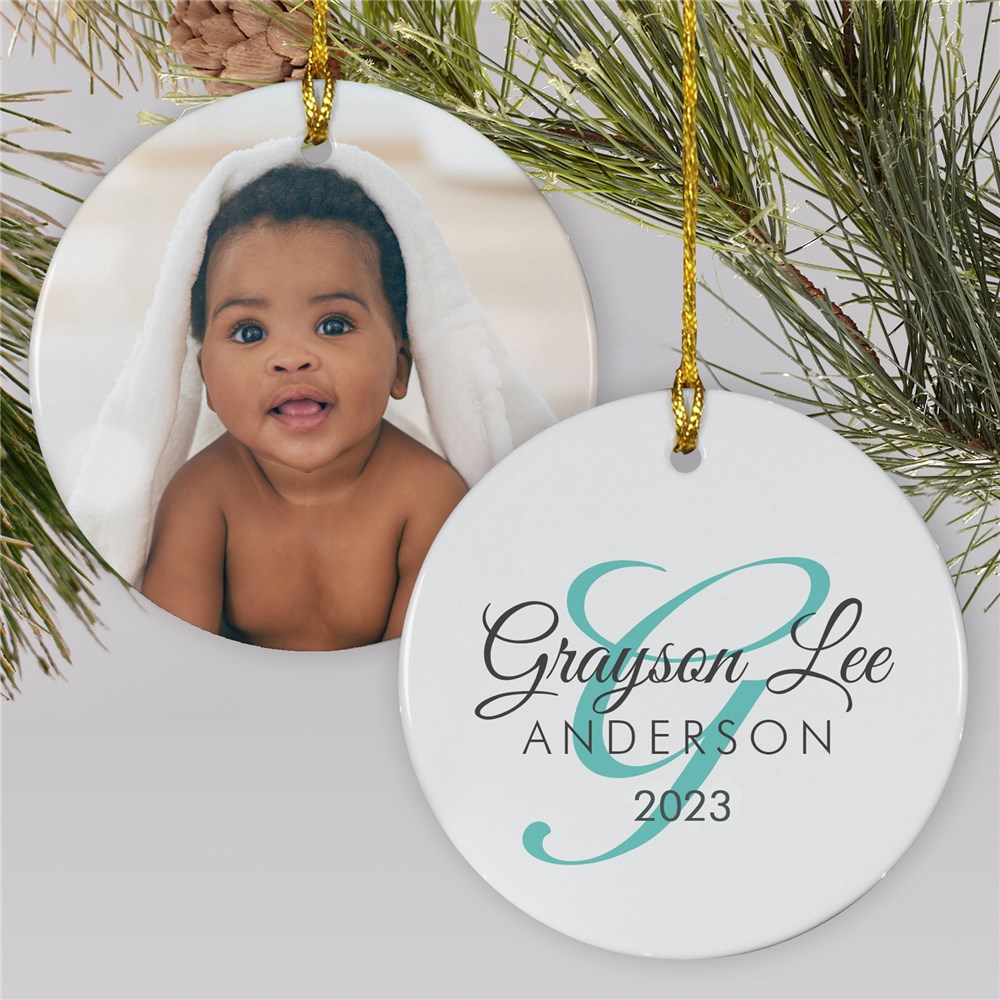 Baby's First Christmas Ornament | Photo Ornament For New Baby