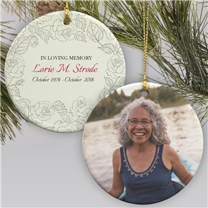 In Loving Memory Ornament Memorial With Photo
