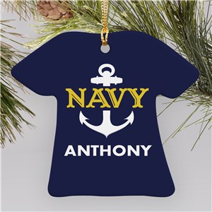 Navy Ornament with Name | Personalized Military Ornament