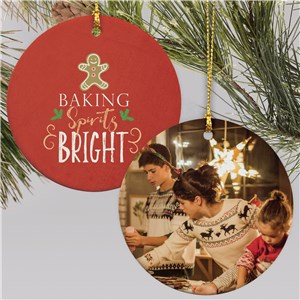 Baking Spirits Bright Ornament | Personalized Baking Ornament With Photo
